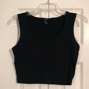 F21 Basic Black Tank